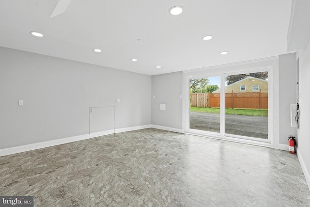 826 Suffolk Rd, Jenkintown, PA 19046 - empty room featuring baseboards and recessed lighting