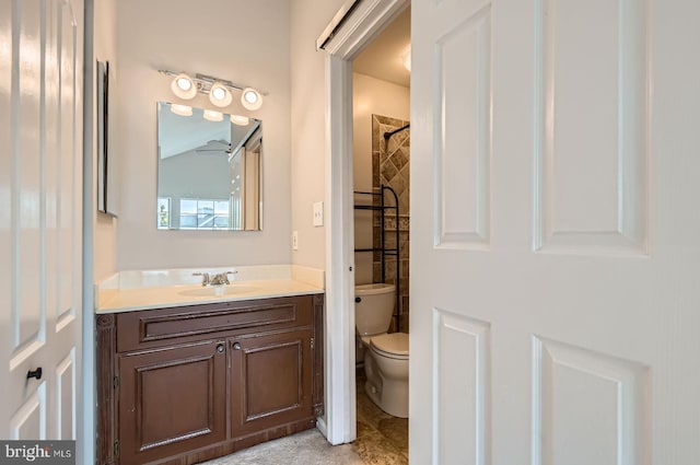 8385 Montgomery Run Rd Unit G, Ellicott City, MD 21043 - full bath with toilet, vanity, a shower, and tile patterned floors