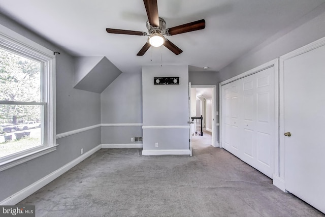 9112 3rd St, Lanham, MD 20706 - additional living space with a ceiling fan, carpet floors, and baseboards