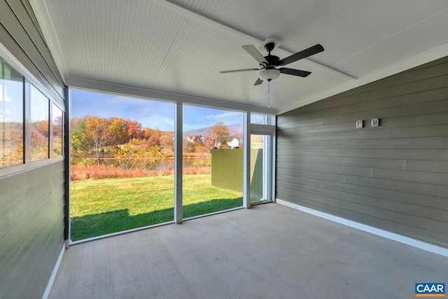 3 Farrow Ter, Charlottesville, VA 22901 - unfurnished sunroom with ceiling fan, healthy amount of natural light, and lofted ceiling