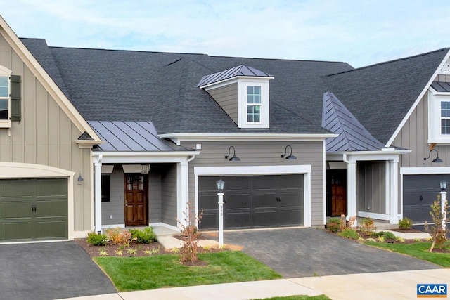 3 Farrow Ter, Charlottesville, VA 22901 - view of front of property featuring asphalt driveway, board and batten siding, and a standing seam roof