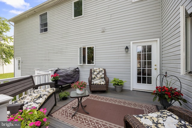 109 Johnson Ave, Oaklyn, NJ 08107 - wooden deck featuring area for grilling