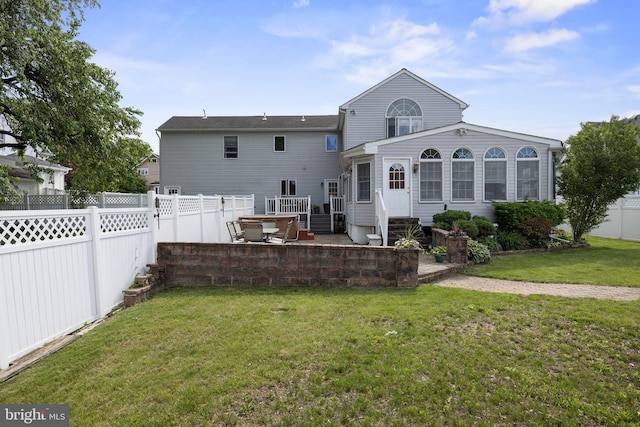 109 Johnson Ave, Oaklyn, NJ 08107 - rear view of house with entry steps