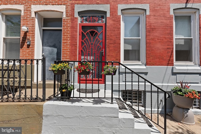 1419 Ellsworth St, Philadelphia, PA 19146 - property entrance featuring brick siding