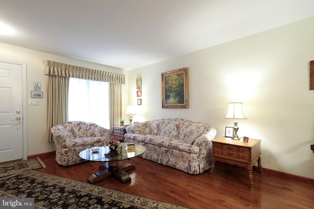 128 Penns Ct, Centre Hall, PA 16828 - living room featuring wood finished floors and baseboards