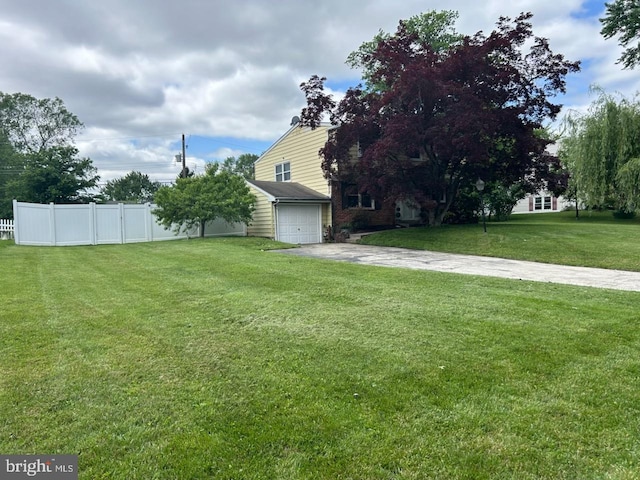 1590 Daws Rd, Blue Bell, PA 19422 - view of yard with concrete driveway and an attached garage