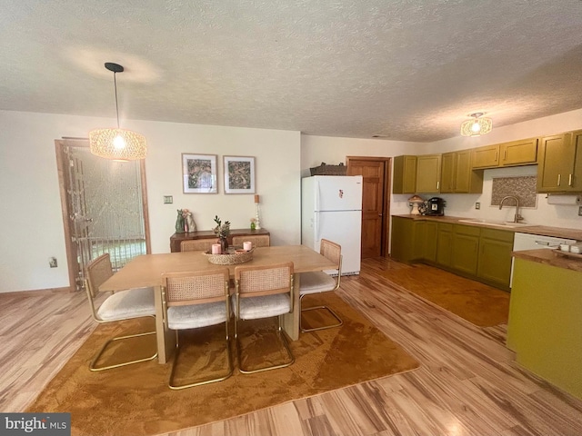 415 Rolly Rd, Mount Jackson, VA 22842 - dining area featuring light wood-style floors and a textured ceiling