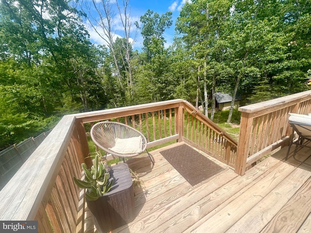 415 Rolly Rd, Mount Jackson, VA 22842 - view of wooden deck