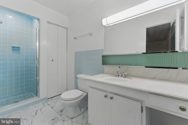13021 Morningside Ln, Silver Spring, MD 20904 - bathroom with a shower stall, vanity, and toilet