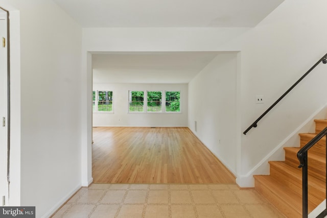 13021 Morningside Ln, Silver Spring, MD 20904 - spare room featuring stairs and baseboards