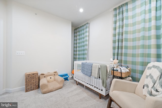 12363 Azure Ln Unit 42, Fairfax, VA 22033 - bedroom with carpet floors, a crib, baseboards, and recessed lighting