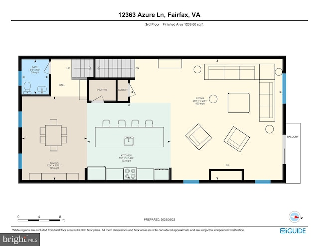 12363 Azure Ln Unit 42, Fairfax, VA 22033 - home floor plan