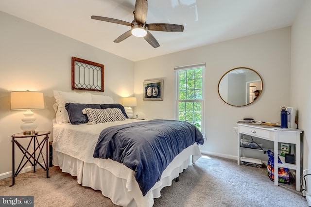 11920 Mays Chapel Rd, Lutherville Timonium, MD 21093 - bedroom featuring carpet floors, baseboards, and ceiling fan