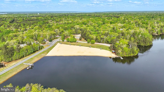 11621 Deadwood Dr, Lusby, MD 20657 - aerial view of a forest and a large body of water