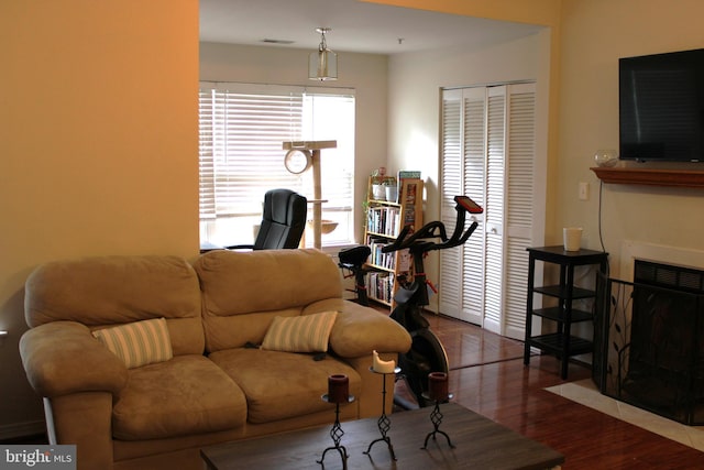 600 Moonglow Rd Unit 302, Odenton, MD 21113 - living area with wood finished floors