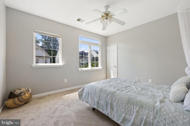 8 Rivers Edge Ter, Indian Head, MD 20640 - carpeted bedroom with baseboards and ceiling fan