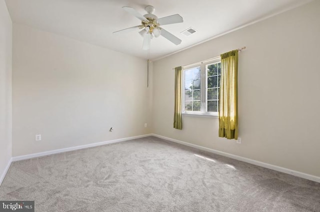 8 Rivers Edge Ter, Indian Head, MD 20640 - carpeted empty room featuring a ceiling fan and baseboards