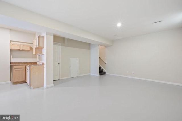 8 Rivers Edge Ter, Indian Head, MD 20640 - finished below grade area with stairway, baseboards, and recessed lighting