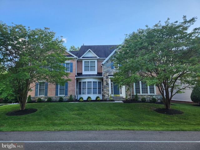 14603 Turner Wootton Pkwy, Upper Marlboro, MD 20774 - view of front of property featuring stone siding and a front lawn
