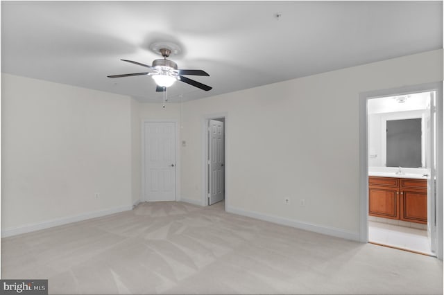 14603 Turner Wootton Pkwy, Upper Marlboro, MD 20774 - unfurnished room featuring light colored carpet, a ceiling fan, baseboards, and a pendent fire sprinkler