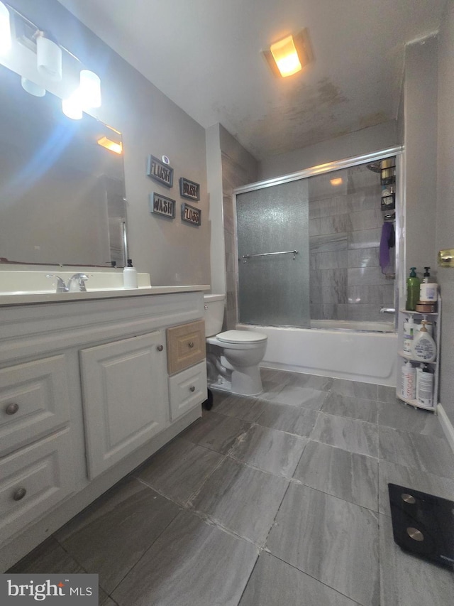 355 Leonard Ave, Hamilton, NJ 08619 - full bathroom featuring vanity and bath / shower combo with glass door