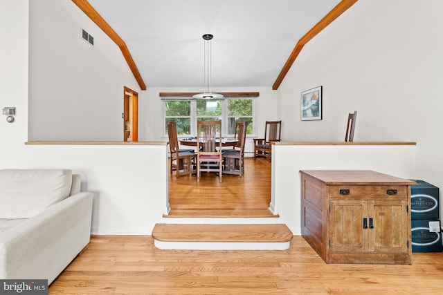 3 Vanderveer Dr, Lawrenceville, NJ 08648 - dining space with vaulted ceiling and light wood finished floors