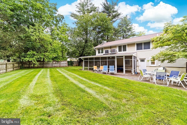 3 Vanderveer Dr, Lawrenceville, NJ 08648 - view of yard with a sunroom and a patio area
