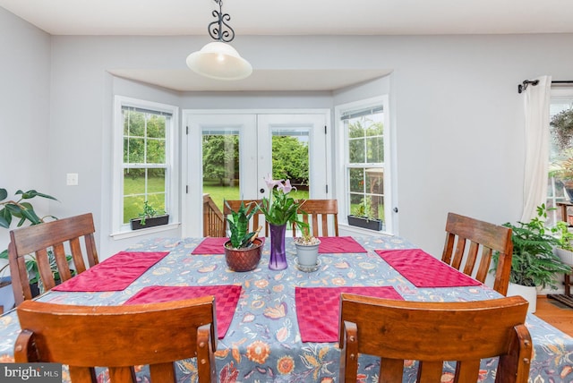 18 Basket Ct, Stafford, VA 22554 - dining space featuring french doors and healthy amount of natural light