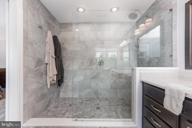 18 Basket Ct, Stafford, VA 22554 - bathroom with a walk in shower and vanity
