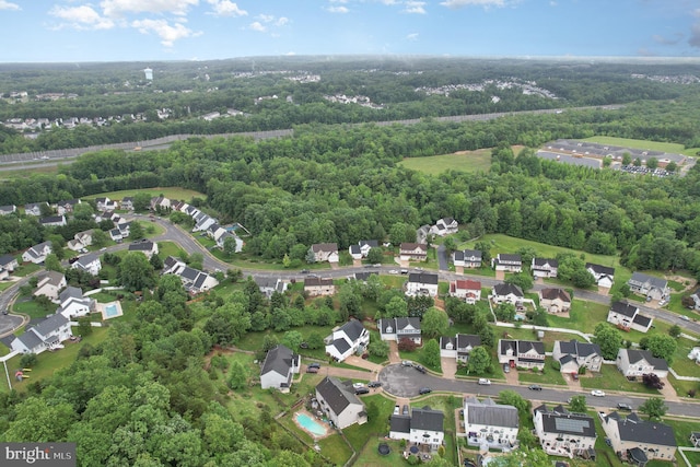 18 Basket Ct, Stafford, VA 22554 - aerial perspective of suburban area featuring a heavily wooded area