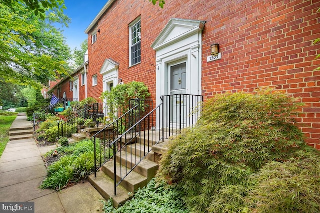3503 Martha Custis Dr, Alexandria, VA 22302 - view of exterior entry featuring brick siding