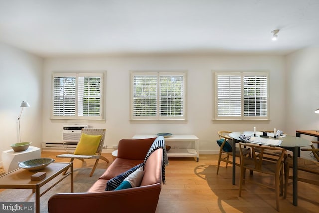 3503 Martha Custis Dr, Alexandria, VA 22302 - dining area with plenty of natural light, light wood-type flooring, and baseboards