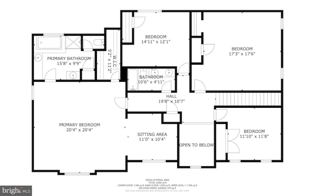 10005 Westerly Ln, Fort Washington, MD 20744 - floor plan / room layout