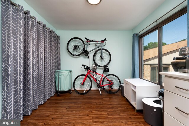 7708 Hanover Pkwy Unit 303, Greenbelt, MD 20770 - misc room with dark wood-type flooring and baseboards