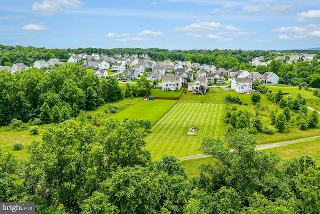 43268 Heavenly Cir, Leesburg, VA 20176 - aerial view of residential area with a tree filled landscape