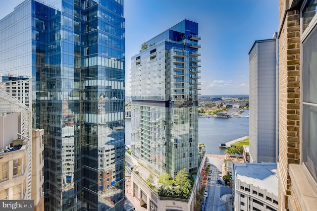 675 President St Unit 2105, Baltimore, MD 21202 - city view with a nearby body of water
