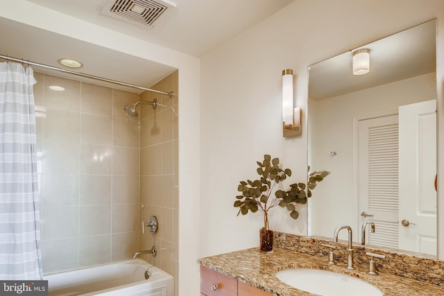 675 President St Unit 2105, Baltimore, MD 21202 - bathroom with shower / bath combination with curtain and vanity