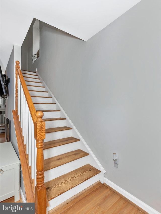 42 Bucher John Rd, Union Bridge, MD 21791 - staircase featuring wood finished floors and baseboards