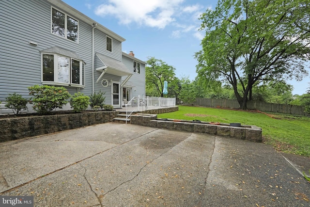 130 Bellmawr Ave, Haddon Heights, NJ 08035 - view of patio / terrace with a wooden deck