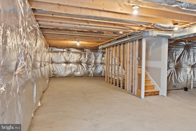 115 Shiningfield Ct, Middle River, MD 21220 - unfinished basement featuring stairs