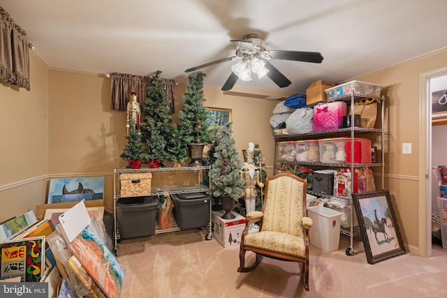 43971 Urbancrest Ct, Ashburn, VA 20147 - storage featuring ceiling fan