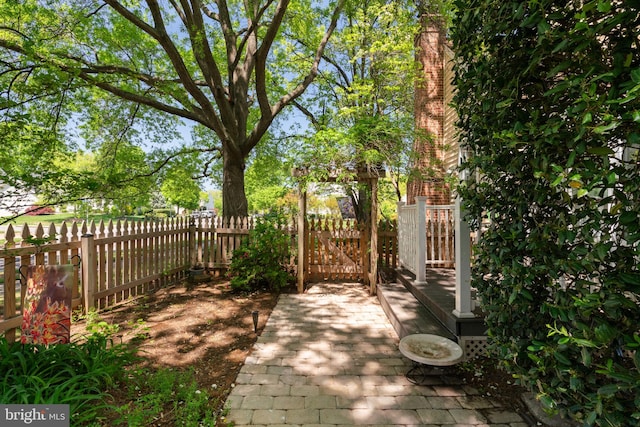43971 Urbancrest Ct, Ashburn, VA 20147 - view of patio / terrace with a gate