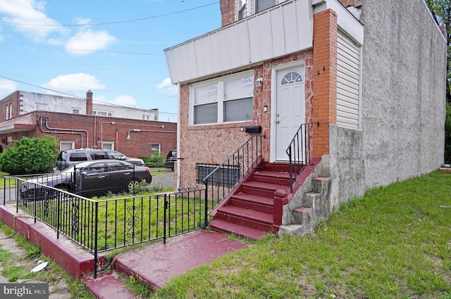 851 Carl Miller Blvd, Camden, NJ 08104 - entrance to property featuring stone siding