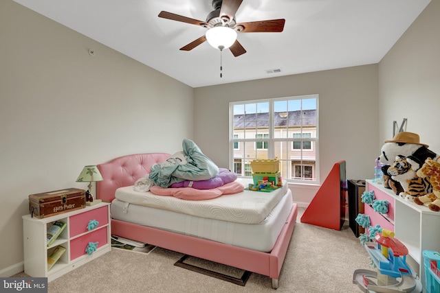 43469 Town Gate Sq, Chantilly, VA 20152 - bedroom featuring carpet floors, a ceiling fan, and baseboards