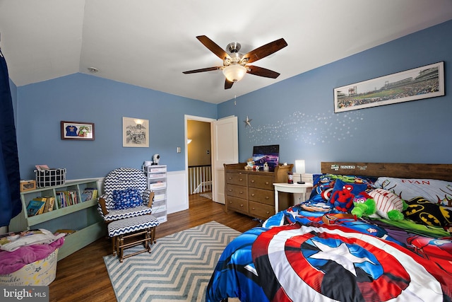 201 S Rd, Wilmington, DE 19809 - bedroom featuring wood finished floors and a ceiling fan