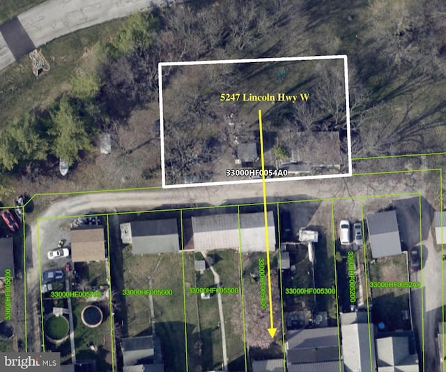 5247 Lincoln Hwy W, Thomasville, PA 17364 - map of property location featuring property boundaries highlighted