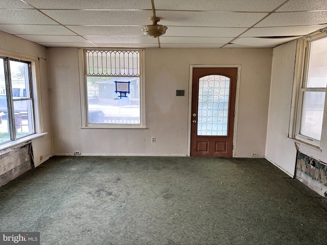 5247 Lincoln Hwy W, Thomasville, PA 17364 - entryway with a drop ceiling and carpet floors