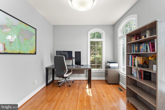 22962 Lois Ln, Brambleton, VA 20148 - office space featuring wood-type flooring and baseboards