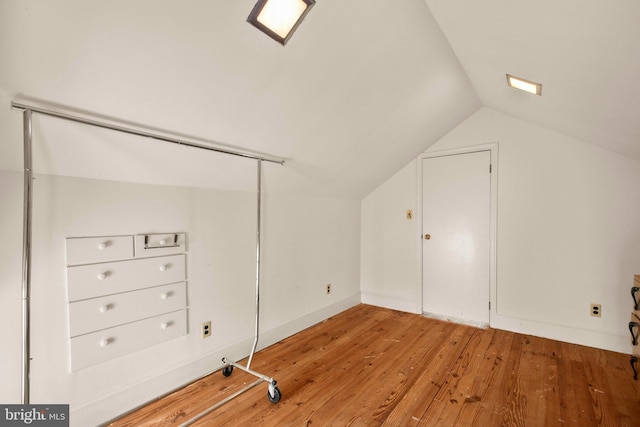 1107 Kenmore Ave, Fredericksburg, VA 22401 - bonus room featuring lofted ceiling, hardwood / wood-style floors, and baseboards