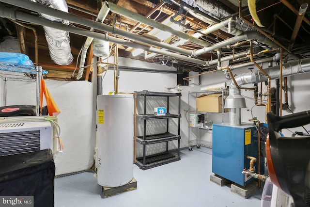 1107 Kenmore Ave, Fredericksburg, VA 22401 - unfinished below grade area with water heater